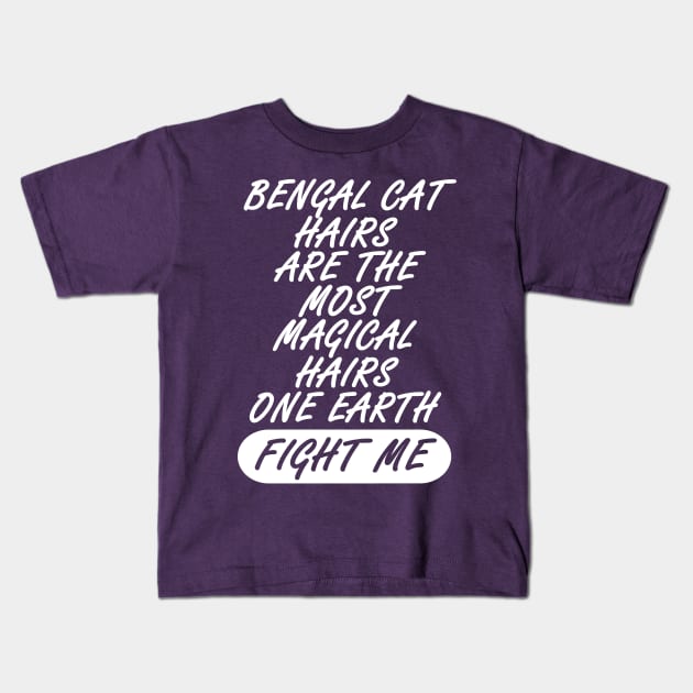 Bengal cat Kitten Cat Kitten Cute Hair Kids T-Shirt by FindYourFavouriteDesign